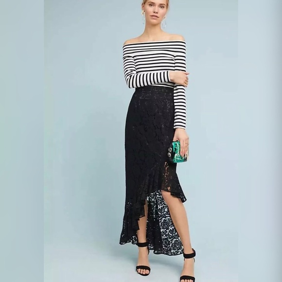 Eliza J Dresses & Skirts - Anthropologie Eliza J Showstopper Lace Skirt